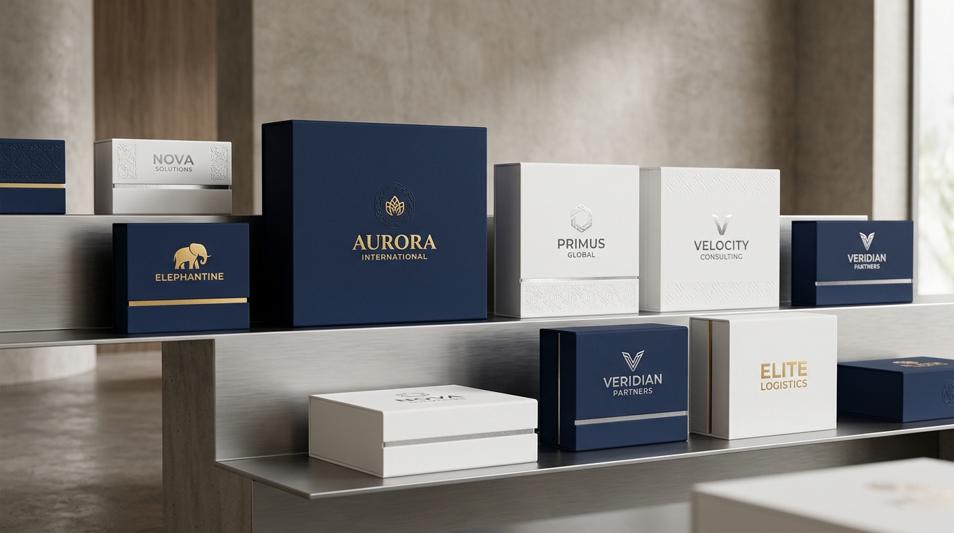Precision foil stamped rigid packaging boxes